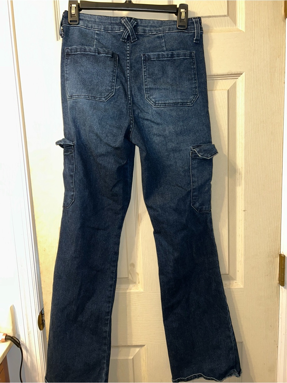 Time and Tru Dark Blue Bootcut Cargo Jeans